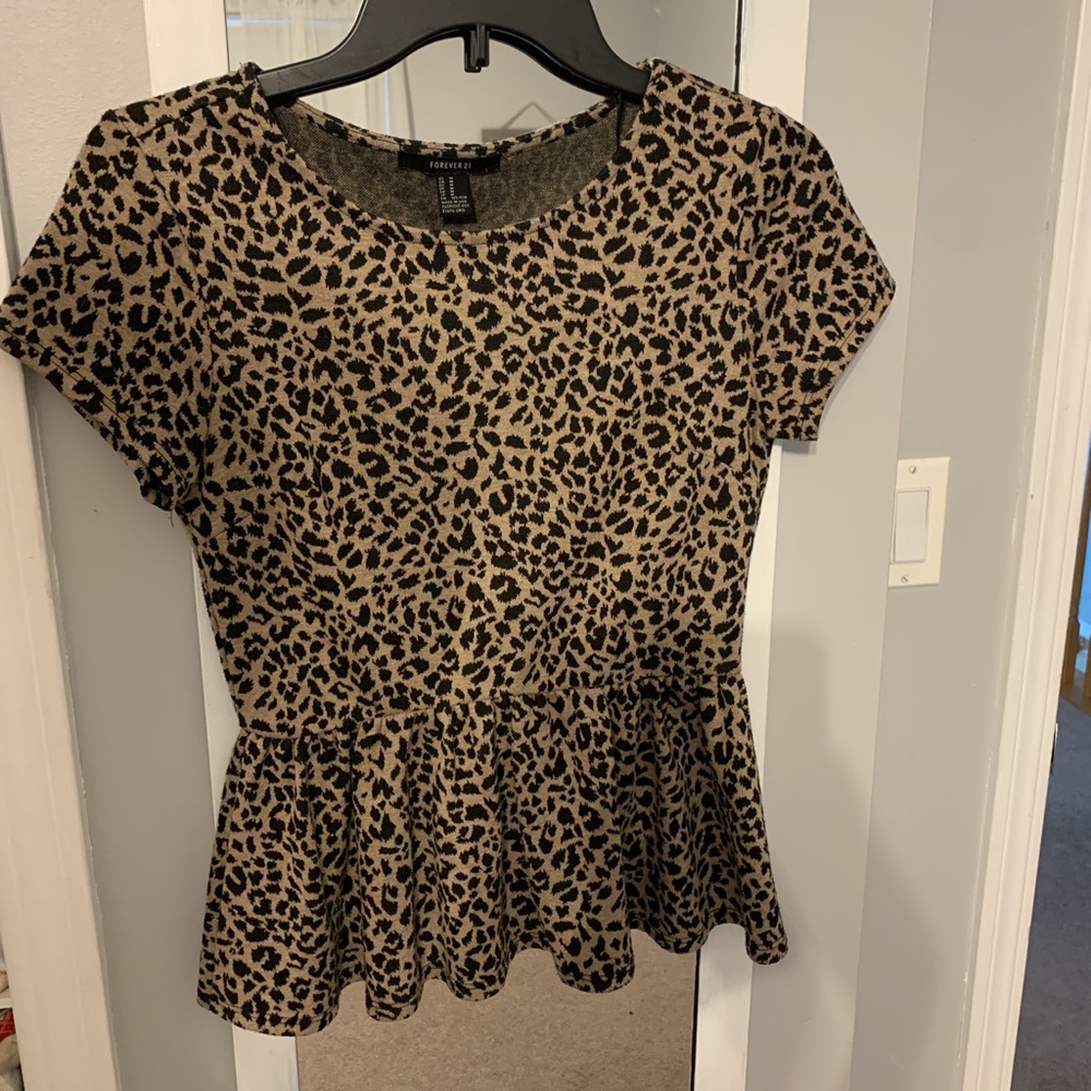 forever 21 peplum shirt